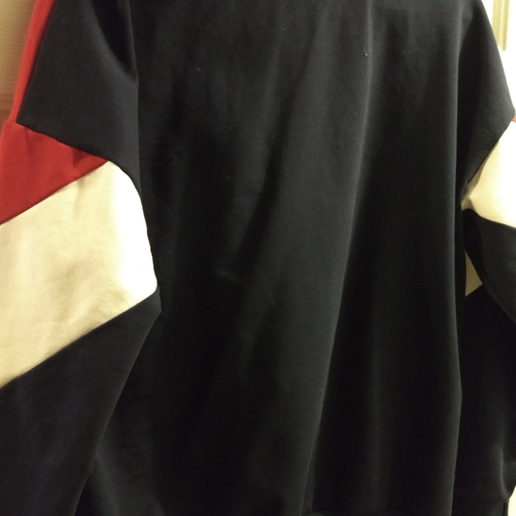 Red white blue pullover jacket, lightweight breezy - Picture 3 of 6